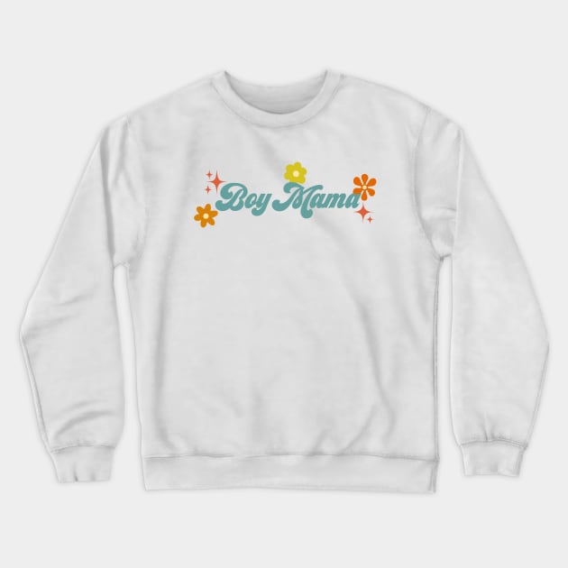 Boy mama - 70s style Crewneck Sweatshirt by Deardarling